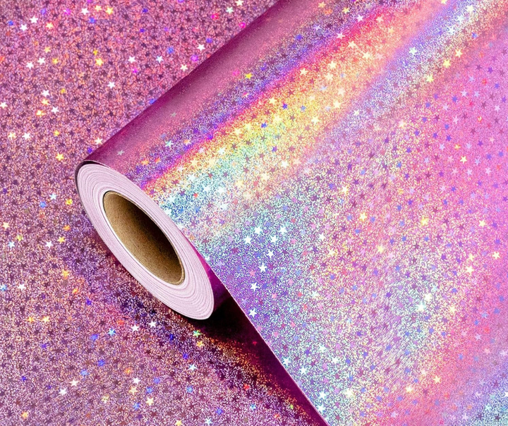 Pink Glitter Wrapping Paper